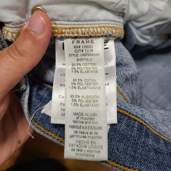 Frame Denim Size 24 Le Nouveau Straight Jeans in Sheffield - Picture 9 of 9